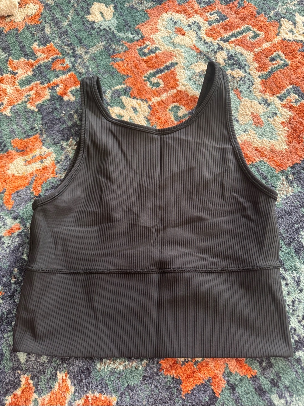 lululemon athletica Black Ribbed Tank Top
